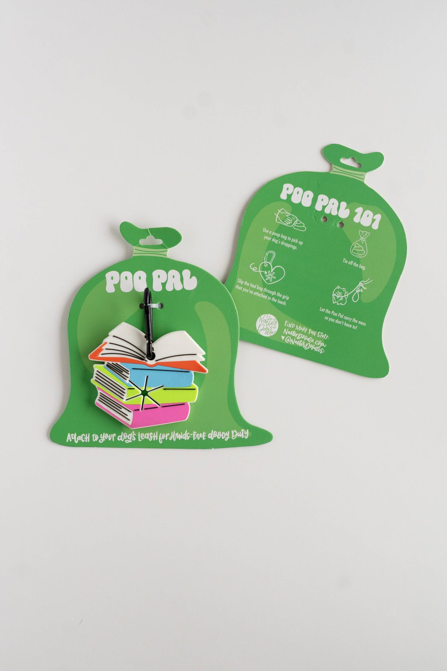 Stack of Books Poop Bag Holder