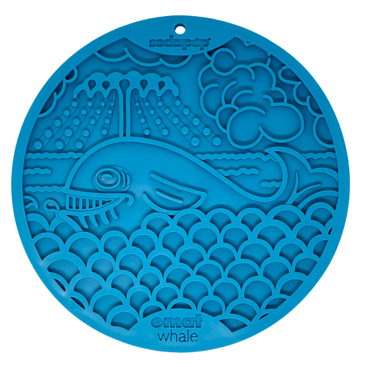 Whale Lick Mat for Dogs and Cats - with Suction Cups
