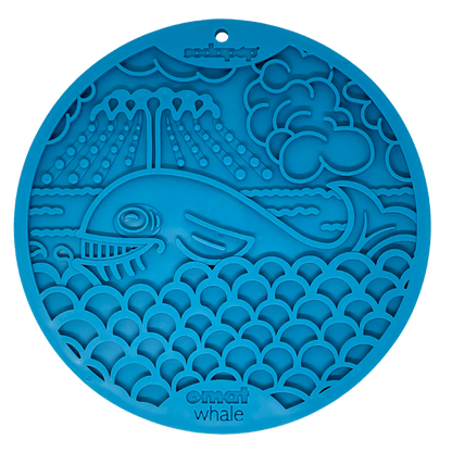 Whale Lick Mat for Dogs and Cats - with Suction Cups