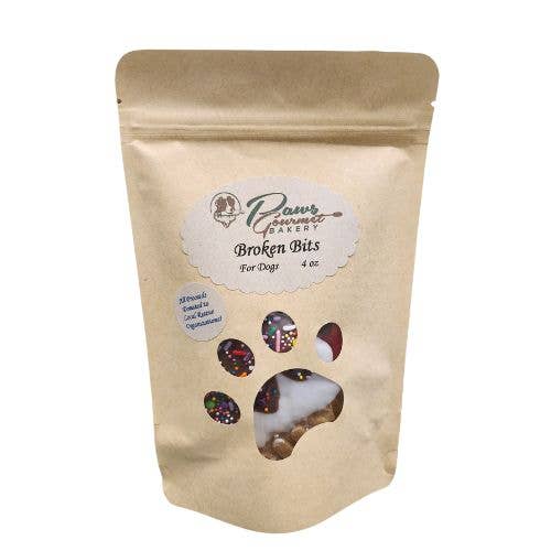 Paws Gourmet Bakery Broken Bits Gift Bag Dog Treats, 4-oz
