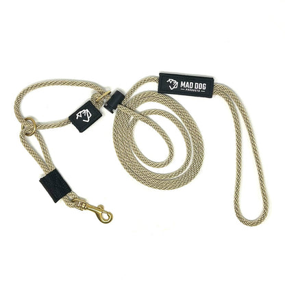 English Slip Leash / Safety Strap Combo Leash