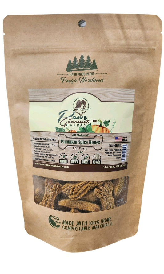 Paws Gourmet Bakery Pumpkin Spice Bones 6-oz