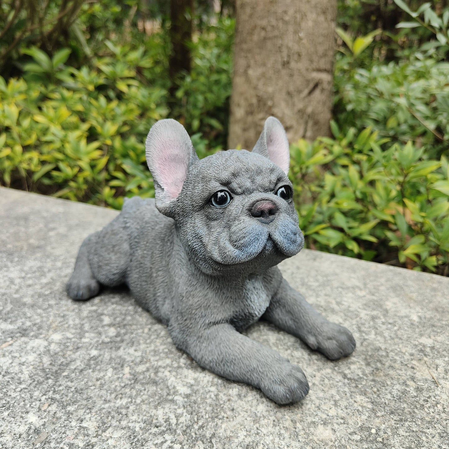 Lying French Bulldog Figurine