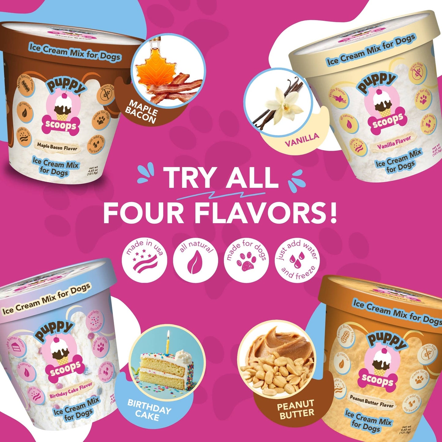 Puppy Scoops Ice Cream Mix for Dogs