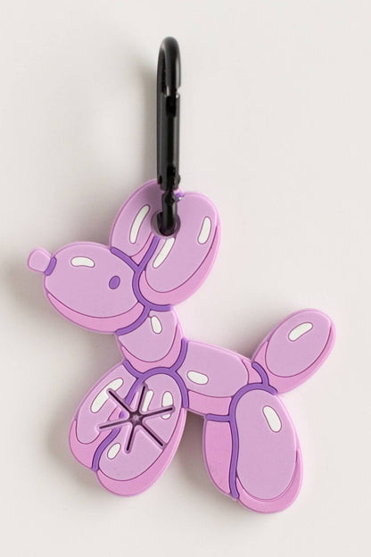 Purple Balloon Dog Poop Bag Holder