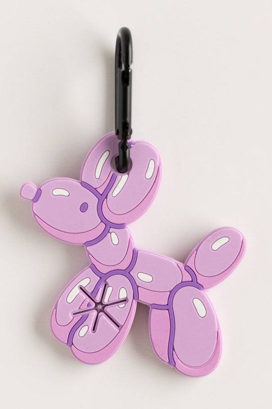 Purple Balloon Dog Poop Bag Holder