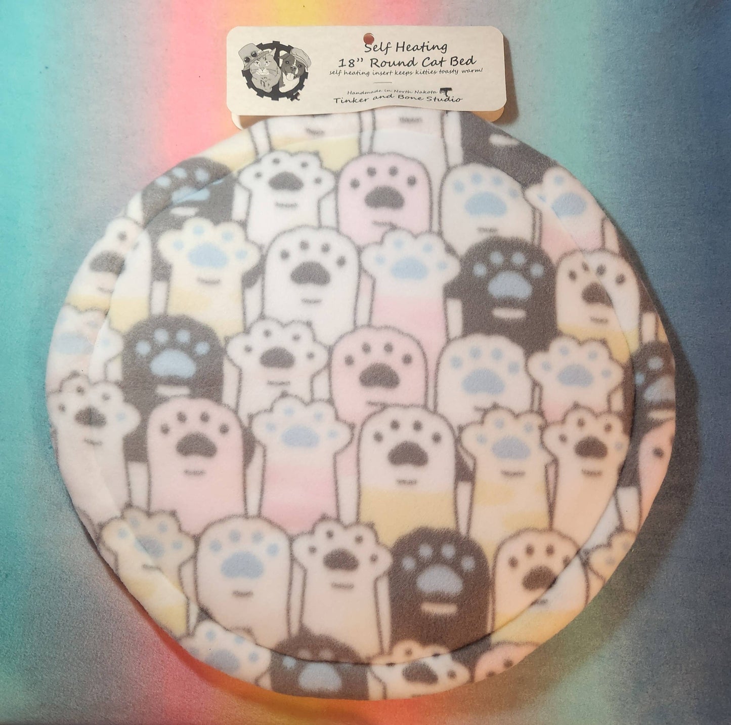 16" Self Heating Round Cat Bed