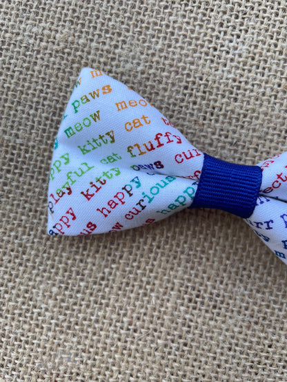 Kitty Cat Sayings Bowtie