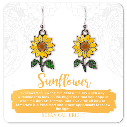 Sunflower Dangle Earrings