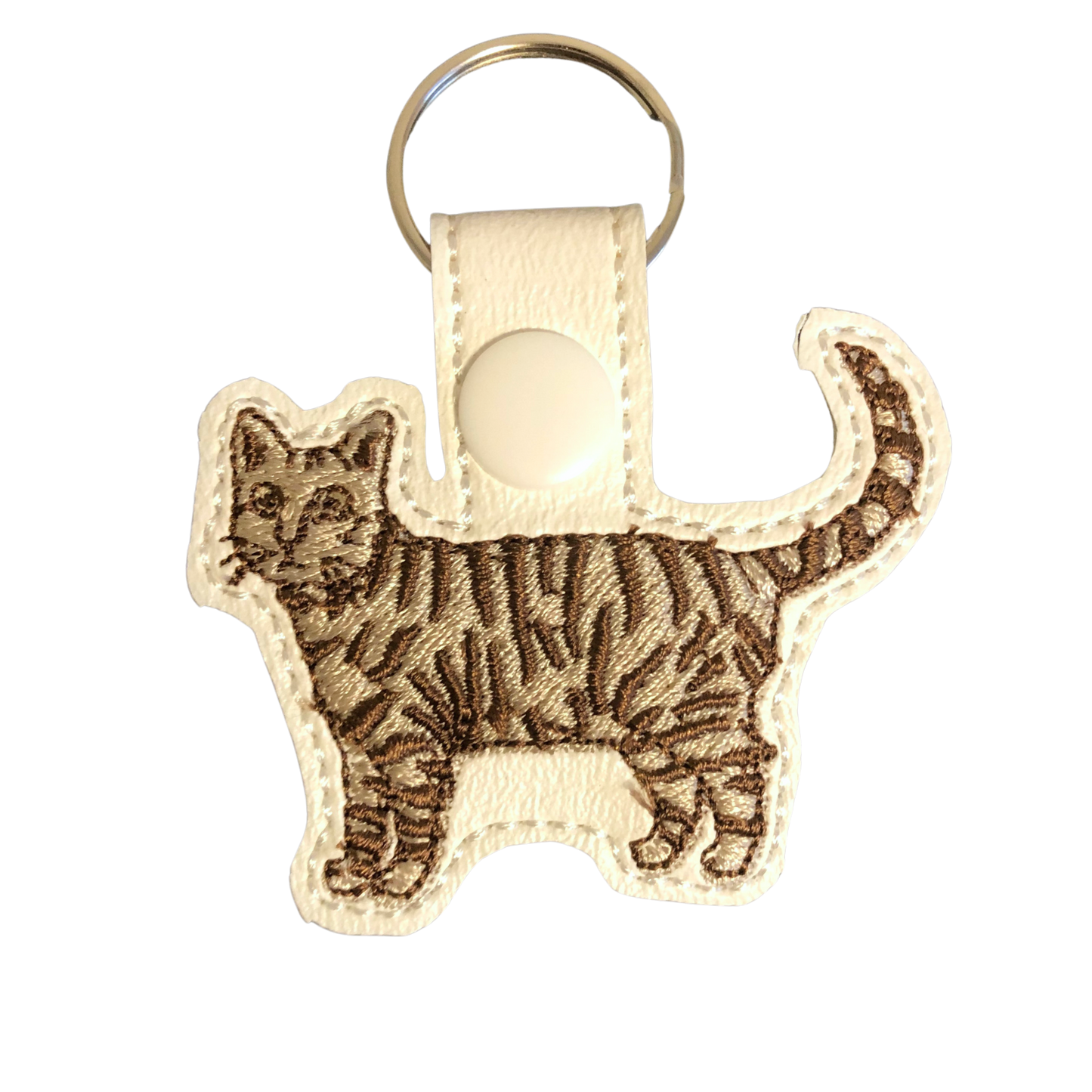 Tabby Cat Key Fob