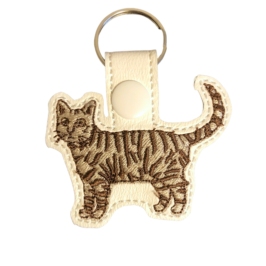 Tabby Cat Key Fob