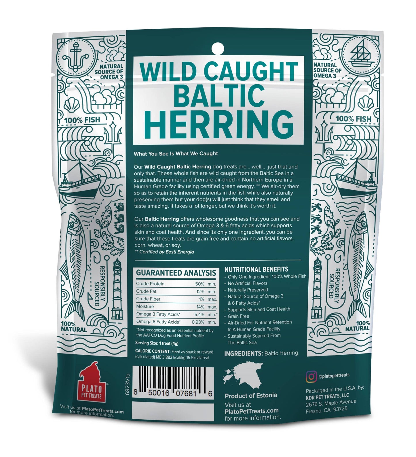 Baltic Herring Dog Treats 3oz