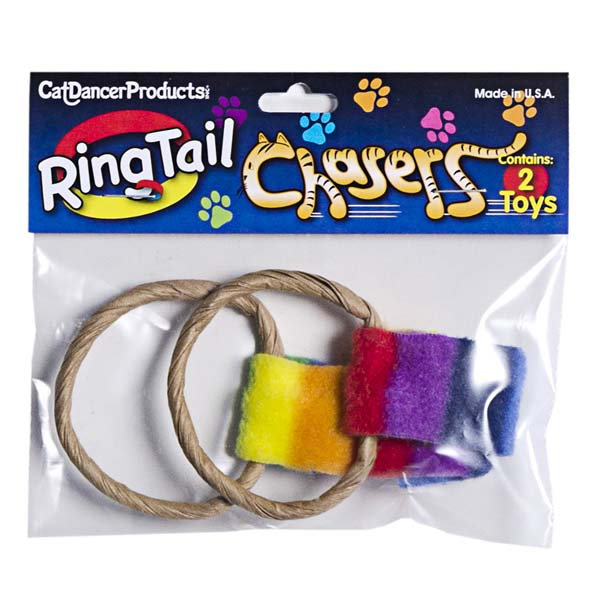 Cat Dancer Ringtail Chasers Cat Toy Pkg of 2