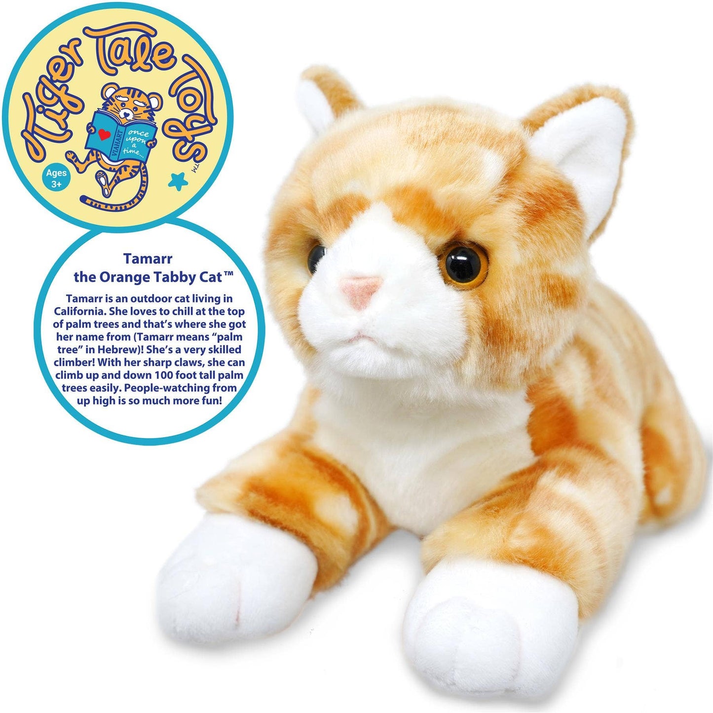 Plush Orange Tabby Cat | 10 Inch Stuffed Animal