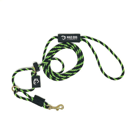 English Slip Leash / Safety Strap Combo Leash