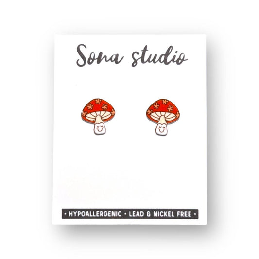 Mushroom Magic Earrings 