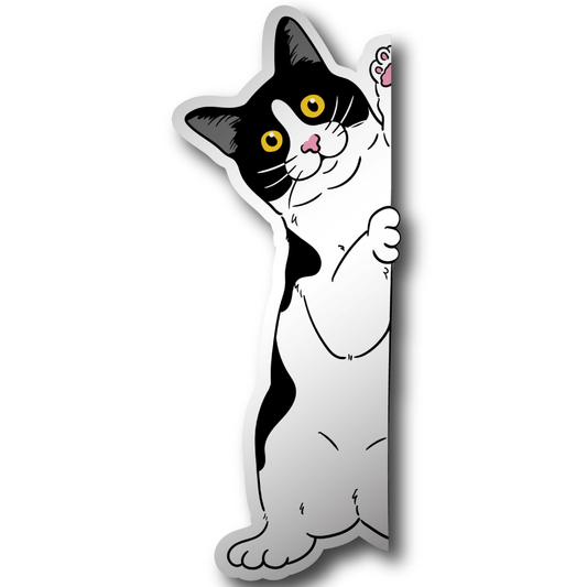 Peeking Cat Cute Sticker Vinyl 5"