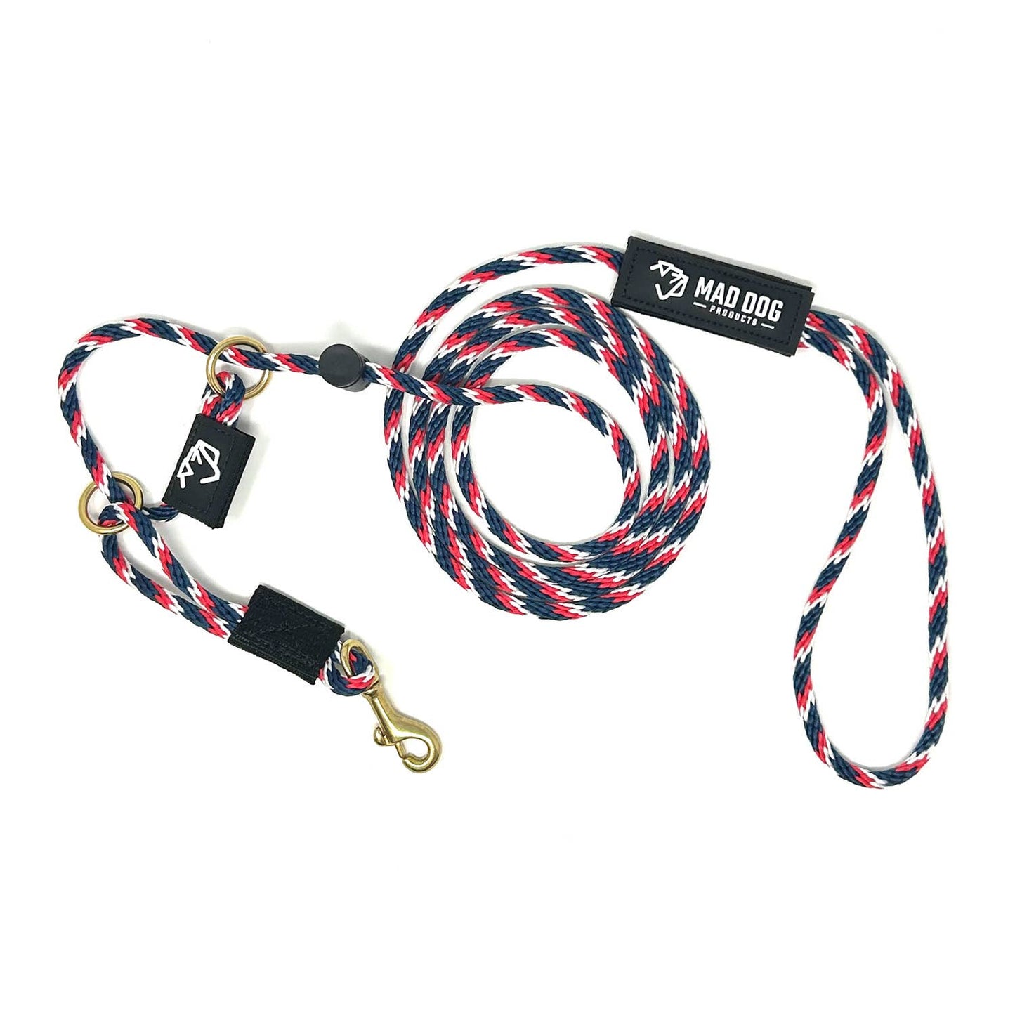 English Slip Leash / Safety Strap Combo Leash