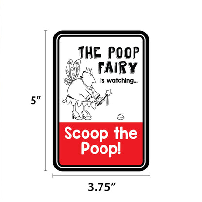 Phil The Poop Fairy is Watching Mini Garden Sign