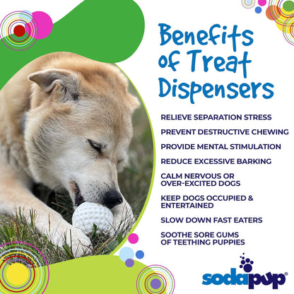 Golf Ball Rubber Dog Chew Toy for Power Chewers