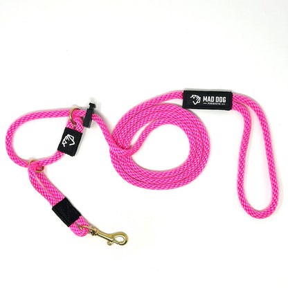 English Slip Leash / Safety Strap Combo Leash