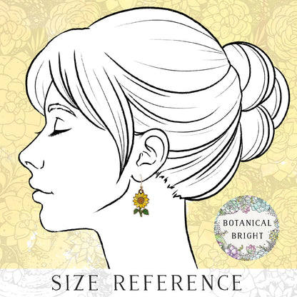 Sunflower Dangle Earrings