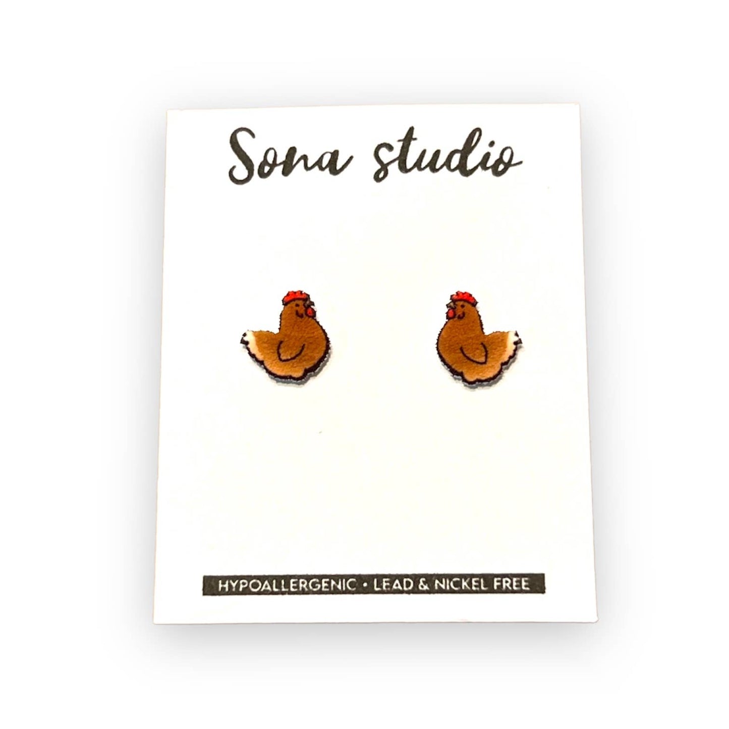 Chicken Earrings