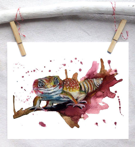 Reptile Leopard Gecko 5x7 Art Print